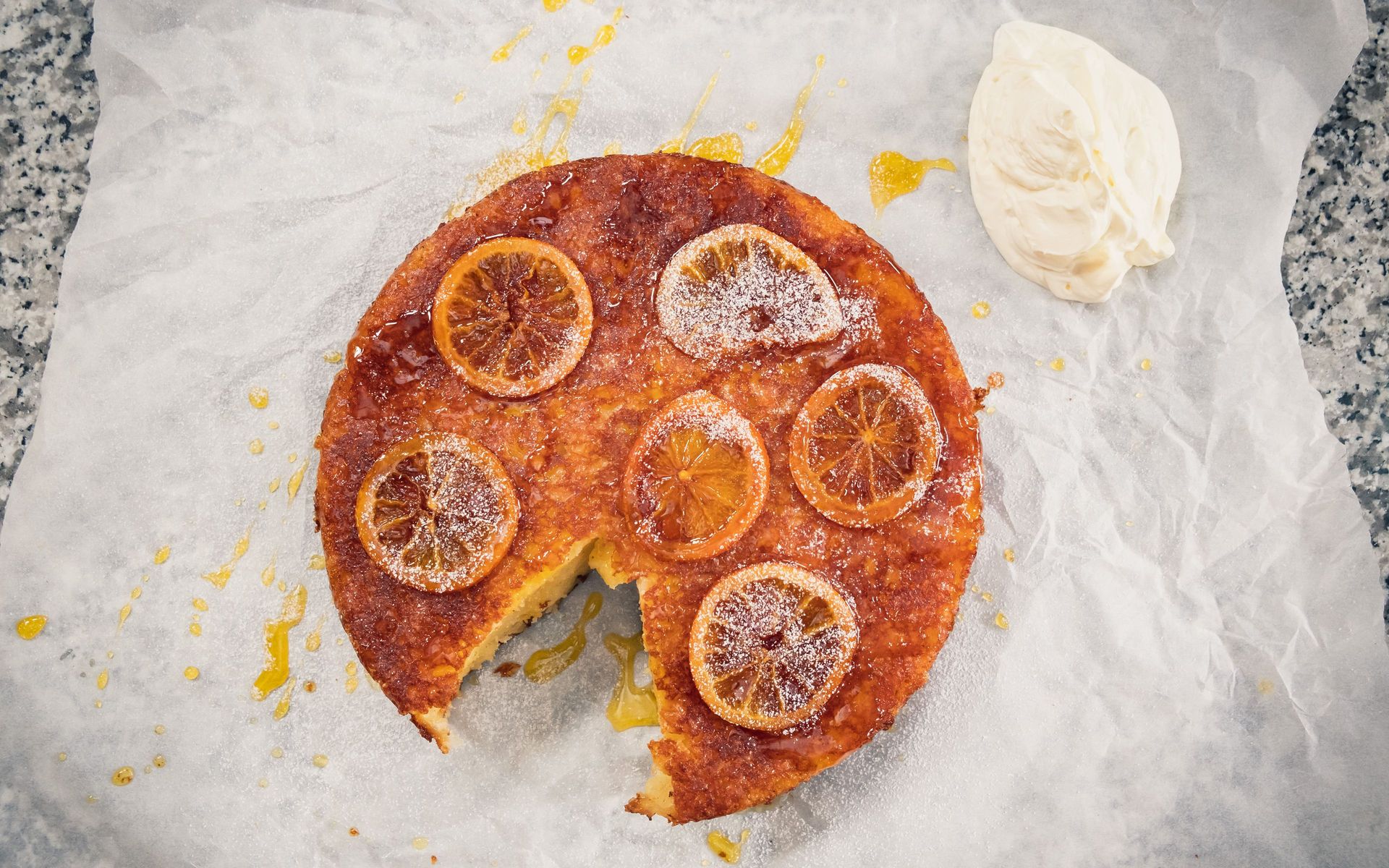 Orange Phyllo Dough Cake