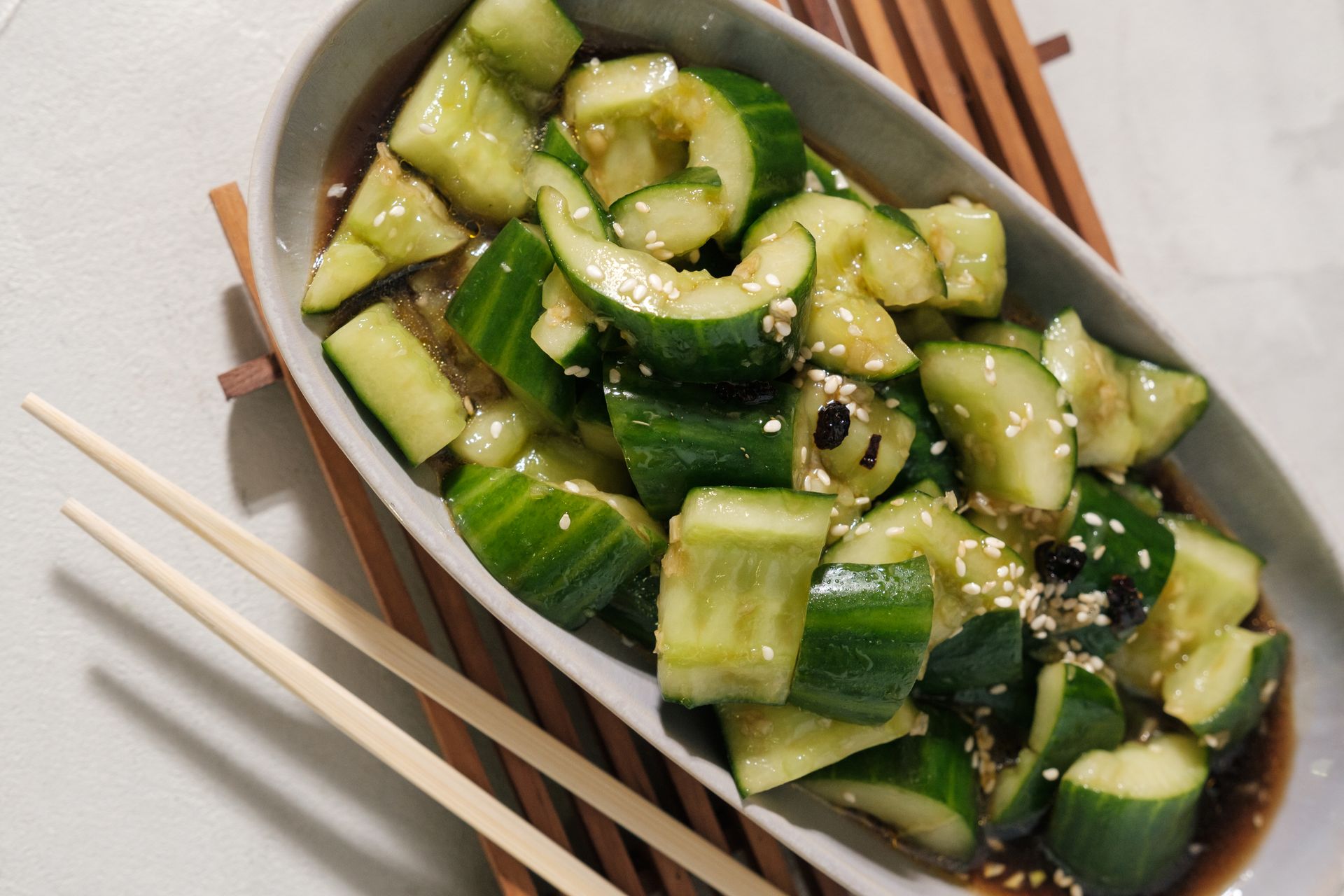 Smashed Cucumber Salad