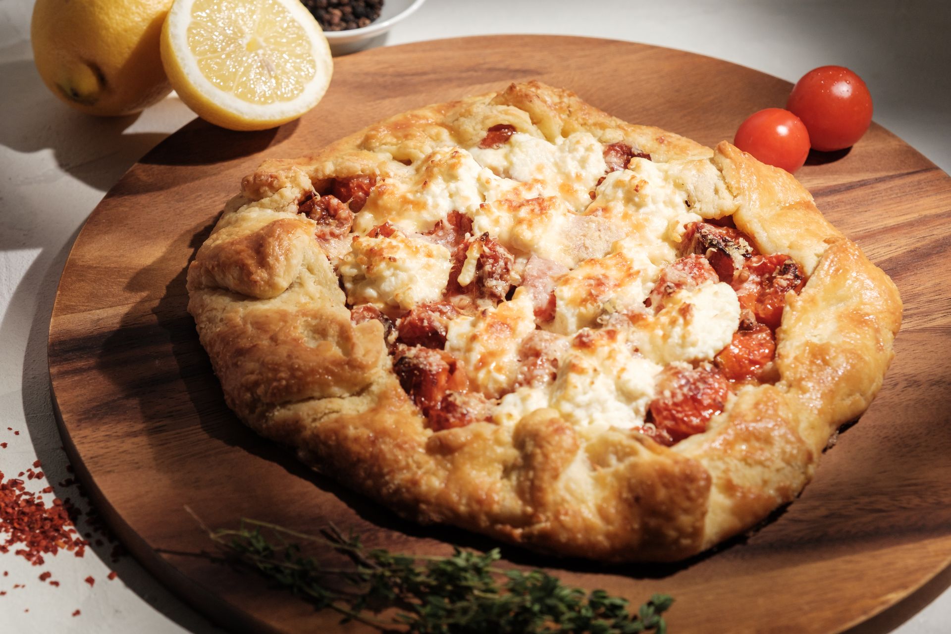 Crostata With Slow-Roasted Tomatoes