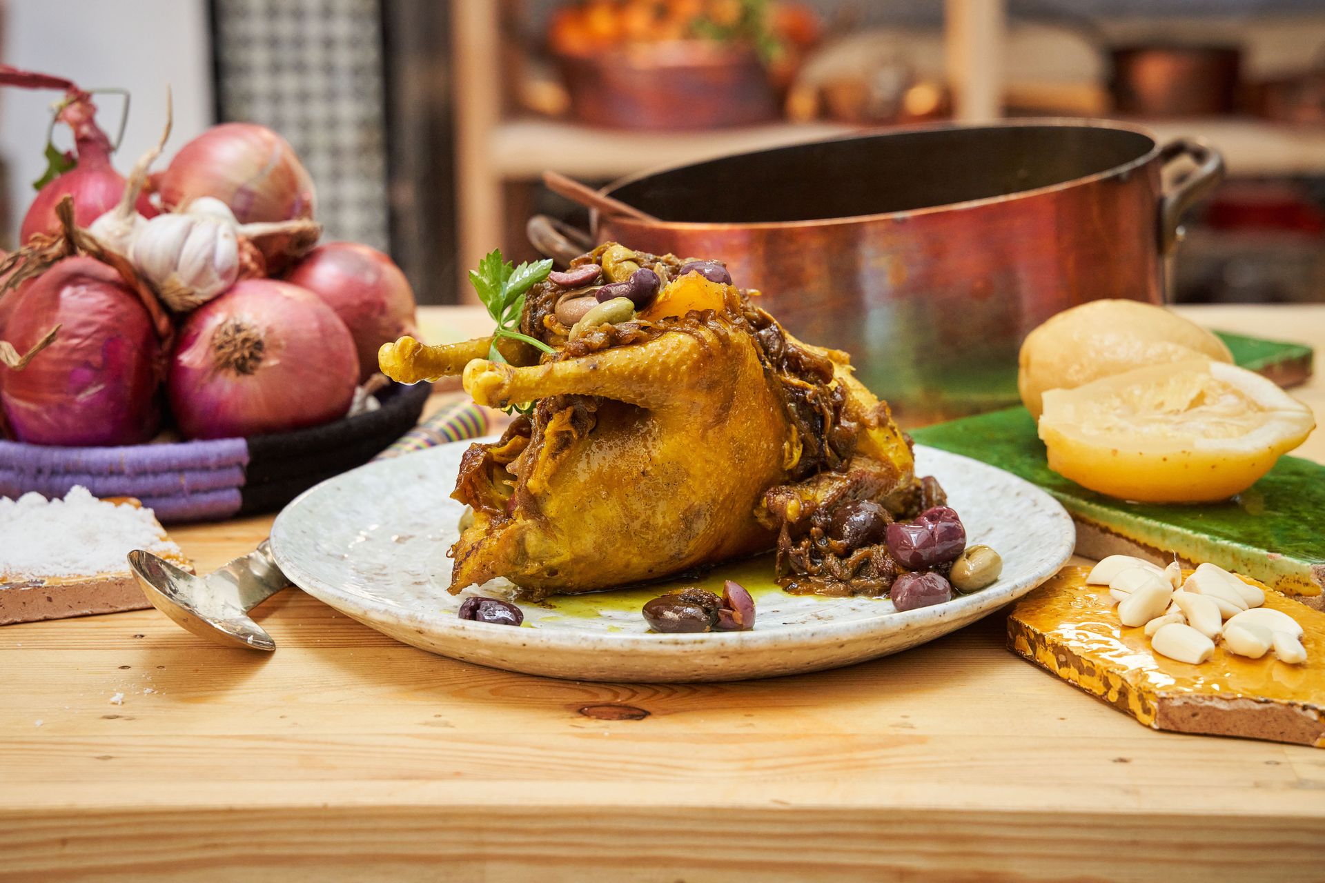 Grilled Chicken With Preserved Lemons